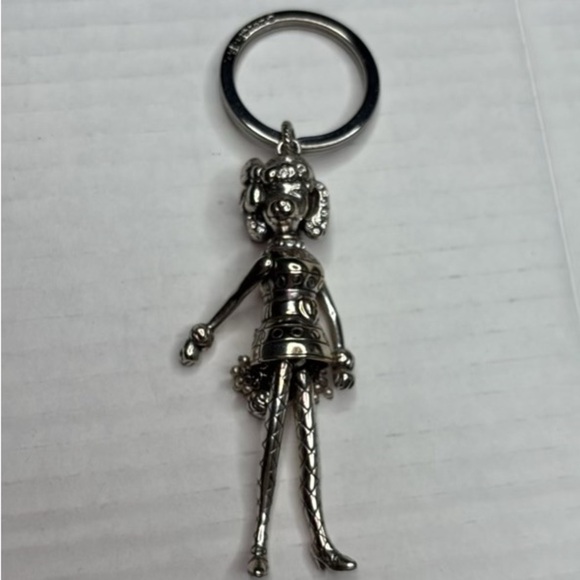BRIGHTON Rare Silver Movable Poodle Keychain - Picture 1 of 7